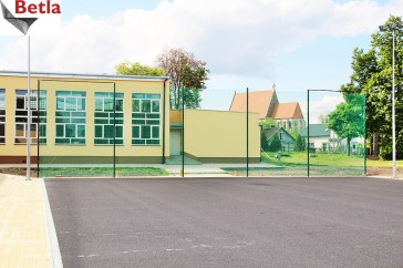 Siatki Ciechocinek - Siatka na ogrodzenie szkolnego boiska, polipropylenowa dla terenów Ciechocinka